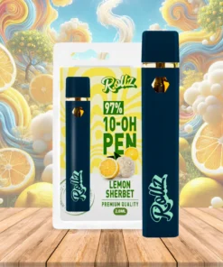 Vape de 10-OH (Novo HHC) 97%, Limão, Caneta Descartável Rollz 2ml
