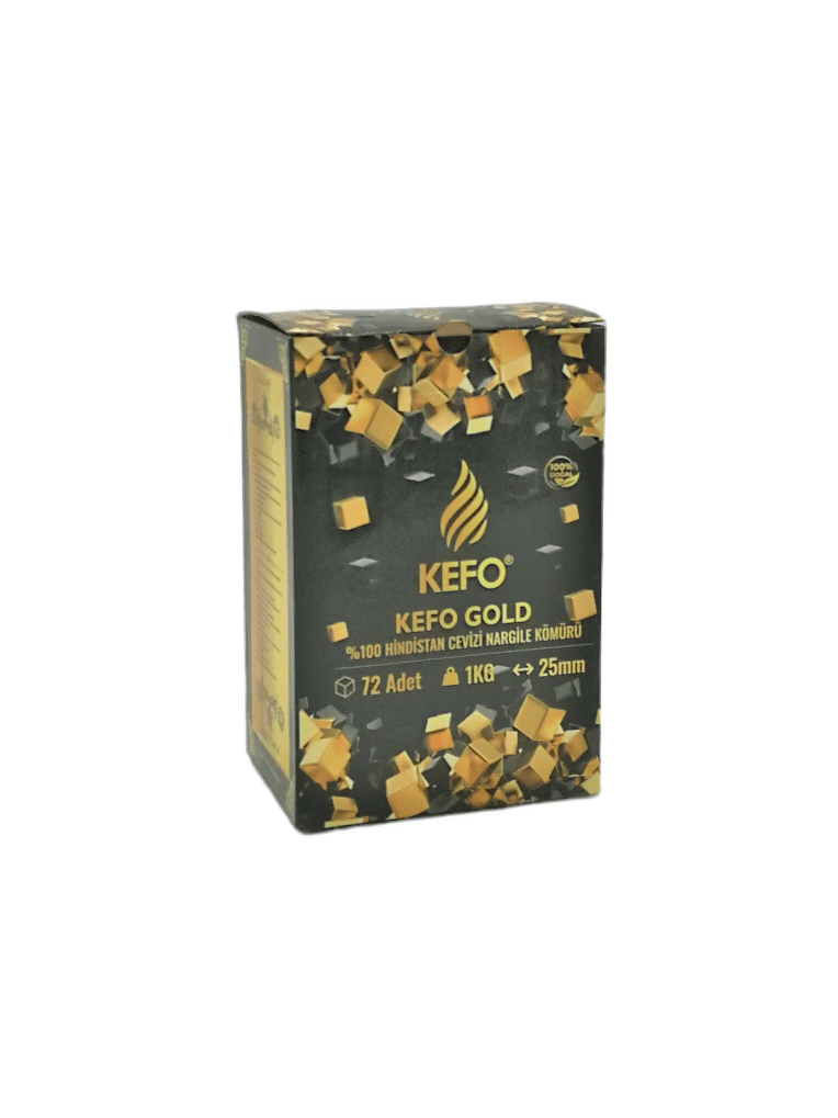 Carvão para shisha Kefo Gold 25mm – Shisha Online Shop
