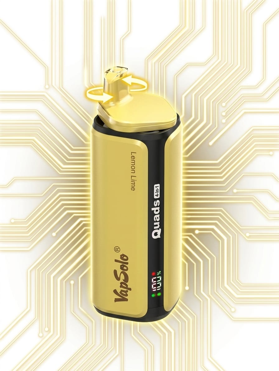 VapSolo descartável 80mil 4in1 - Lemon Lime, Strawberry Ice, Raspberry watermelon e Fizzy Cherry