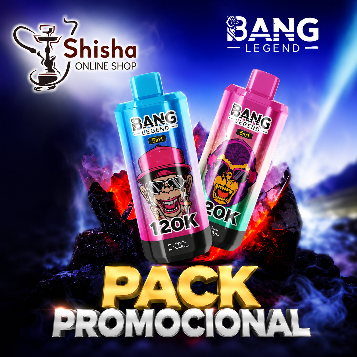 PACK PROMOCIONAL - Vaper 120k Bang Leader