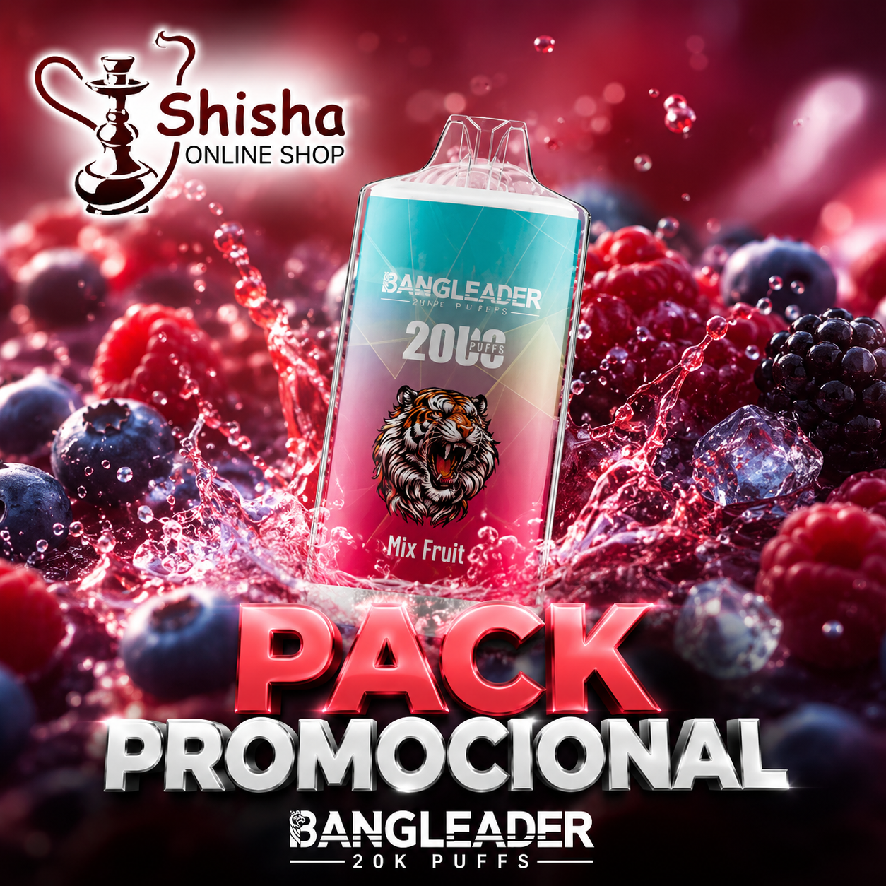 PACK PROMOCIONAL - Vaper 20k Bang Leader