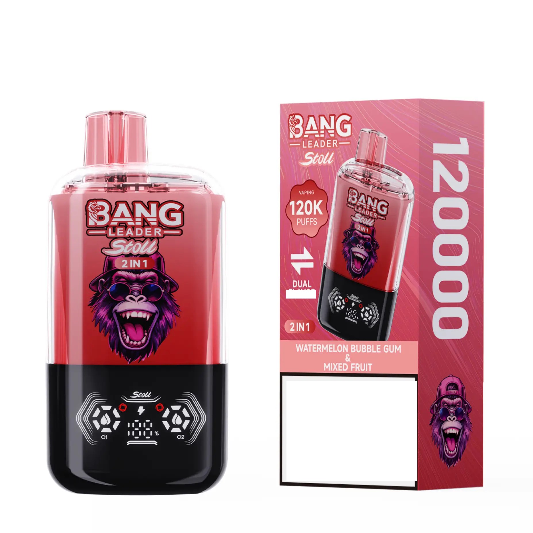 BANG LEADER 120k Puffs – Melancia Gum e Frutos Vermelhos