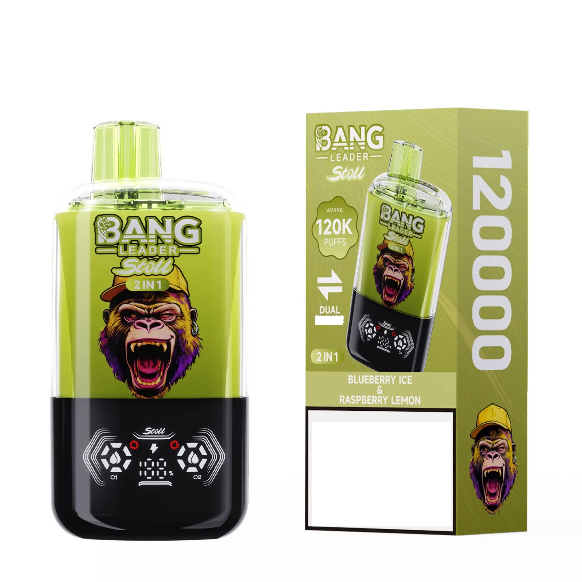 BANG LEADER 120k Puffs – Mirtilo Menta e Framboesa Limão