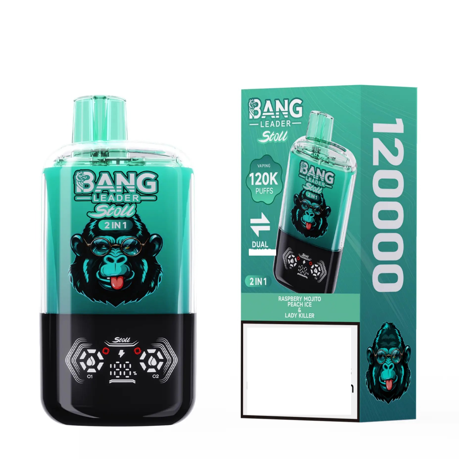 BANG LEADER 120k Puffs – Mojito de Framboesa e Lady Killer