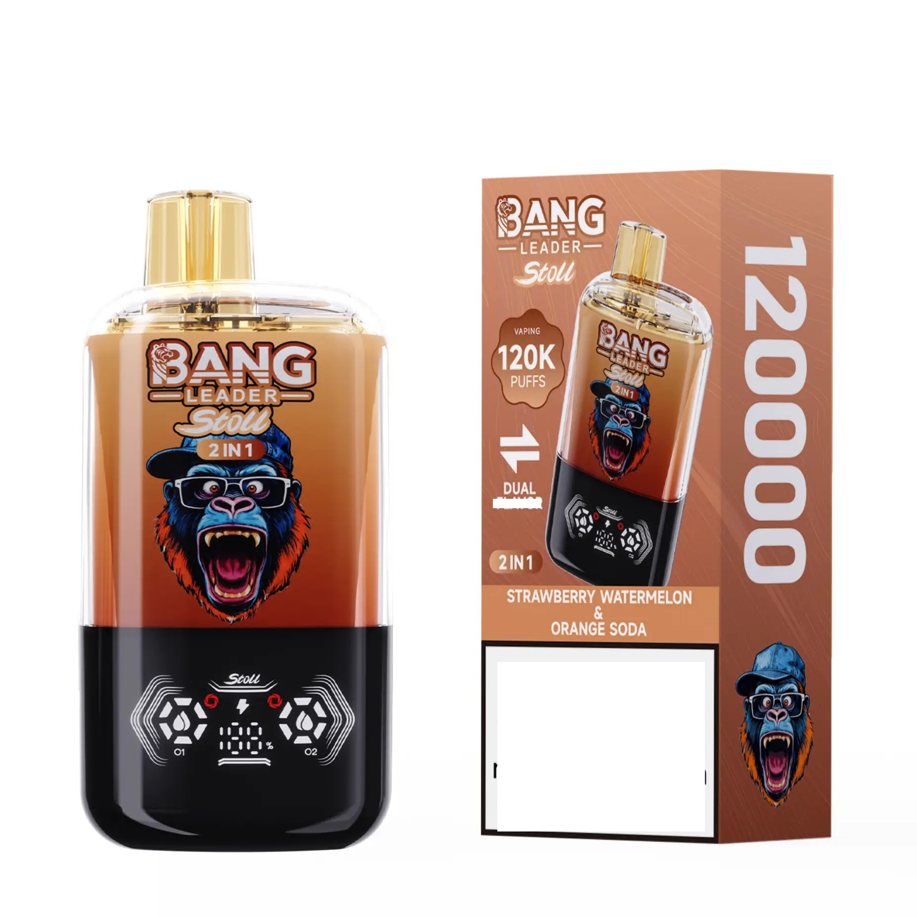 BANG LEADER 120k Puffs – Morango Melancia e Soda de Laranja