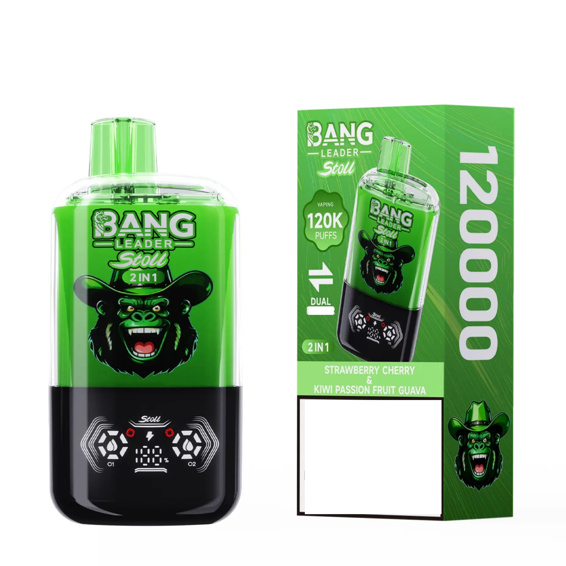 BANG LEADER 120k Puffs – Morango Cereja e Kiwi Guava