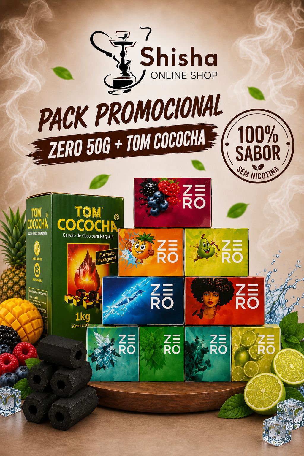 PACK PROMOCIONAL ZERO 50G + TOM COCOCHA