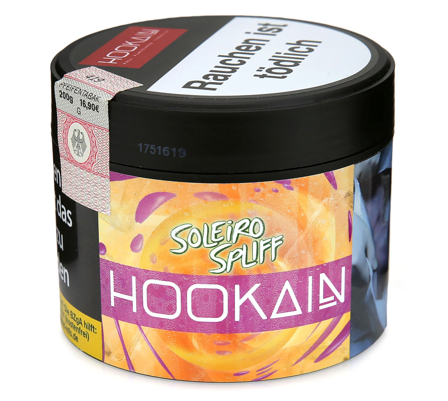 Hookain Soleiro Spliff – Tabaco para Narguilé Maracujá e Laranja em Calda