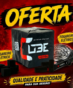 PROMO - Carvão para Shisha Cubo Premium 26mm 1KG + 1 Fogão Elétrico
