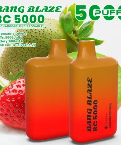 Bang Blaze BC 5000 5K Puff Vape Descartável | Morango e Kiwi