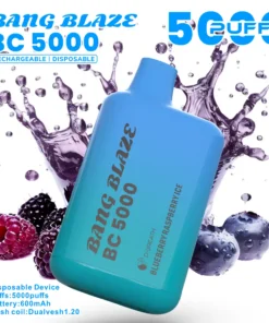 Bang Blaze BC 5000 5K Puff Vape Descartável | Mirtilo, Framboesa e Gelo